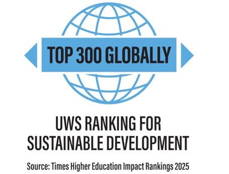UWS ranked Top 300 Globally for Sustainable Development